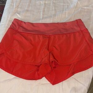 Lululemon speed up Red Shorts
